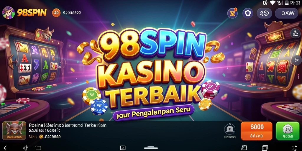 Screenshot utama 98SPIN menampilkan permainan Kasino yang seru.