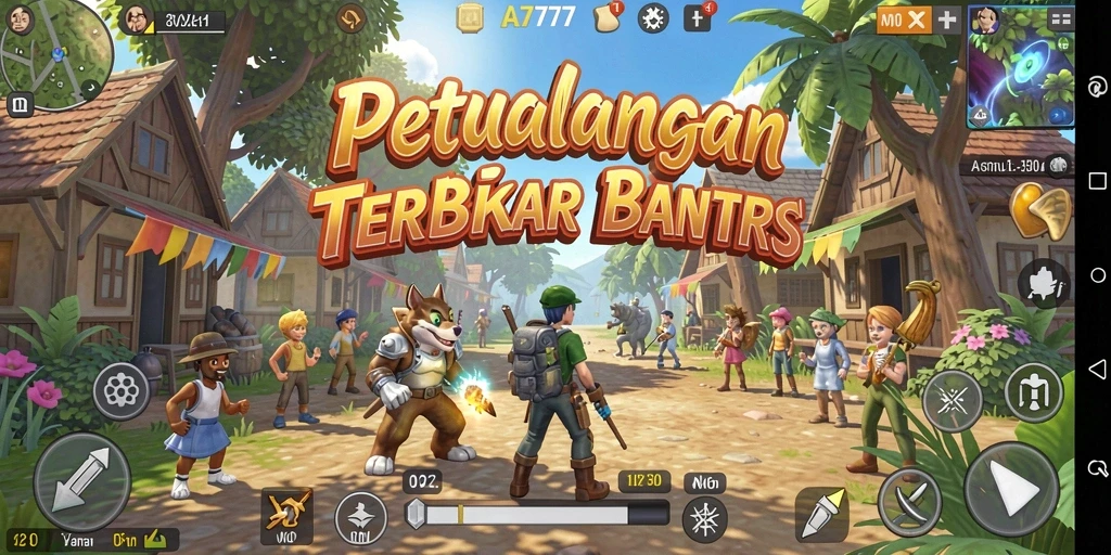 Screenshot gameplay Open World A7777 yang menampilkan eksplorasi yang mendalam.