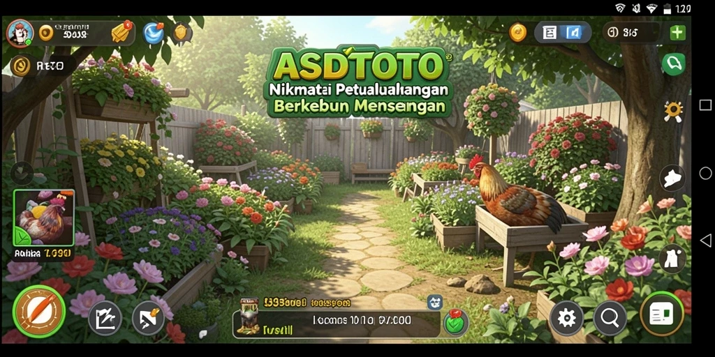 Tampilan gameplay ASDTOTO yang menarik dengan ladang yang hijau.