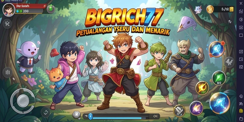 Tampilan gameplay <strong>BIGRICH77</strong> yang memukau dan penuh aksi.