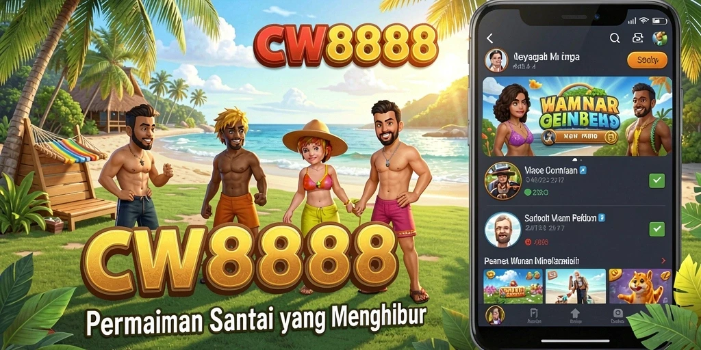 Screenshot utama CW8888 menampilkan gameplay yang santai dan mengasyikkan.