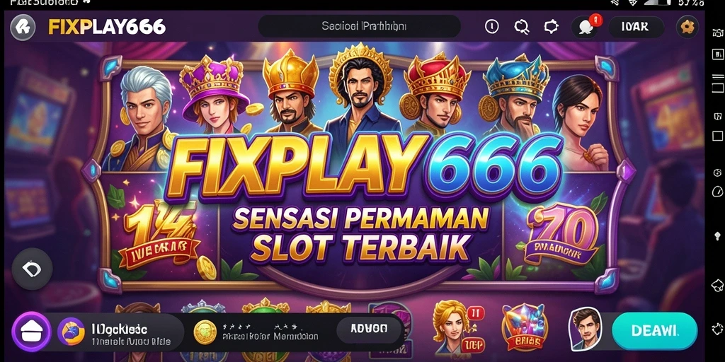 Tampilan gameplay slot FIXPLAY666 yang menarik dan penuh warna.