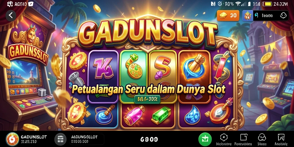 Tampilan gameplay GADUNSLOT yang mengasyikkan dan menantang.