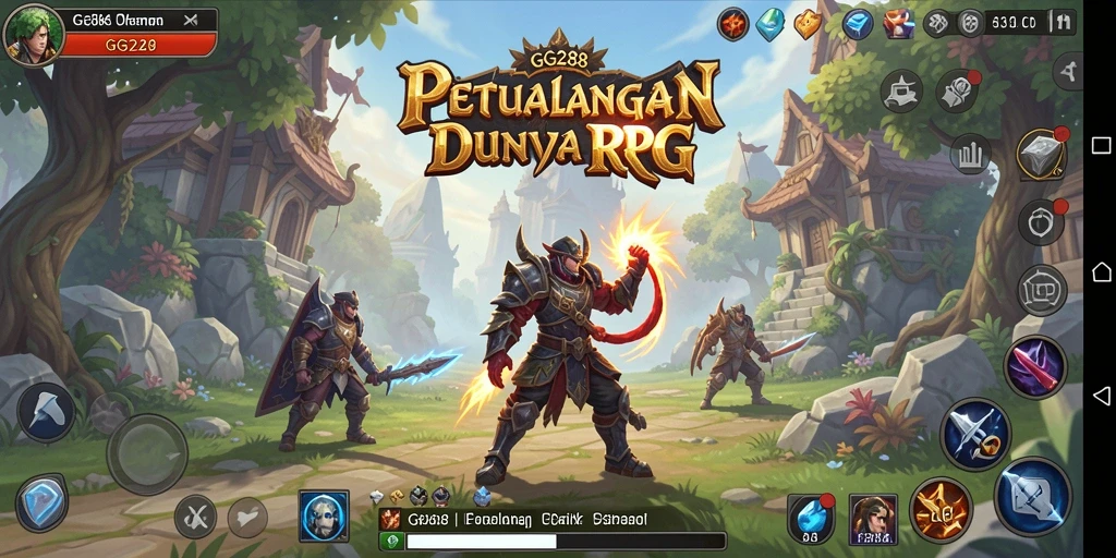 Tampilan gameplay RPG yang menakjubkan di GG288.