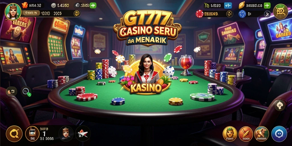 Screenshot GT777 yang menampilkan gameplay Kasino yang menyenangkan.
