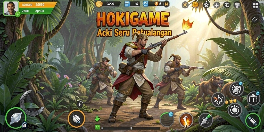 Gameplay HOKIGAME yang menegangkan dan mendebarkan ditampilkan langsung