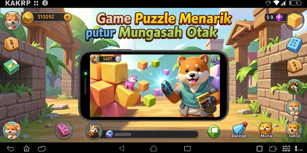 Tampilan gameplay KAKRP yang menantang dan seru.