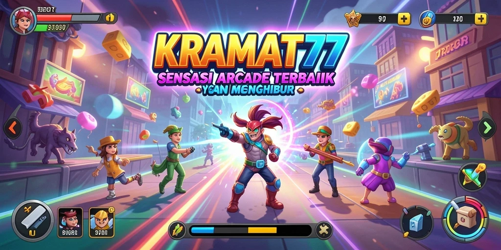 Tampilan gameplay KRAMAT77 yang penuh warna dan mendebarkan.