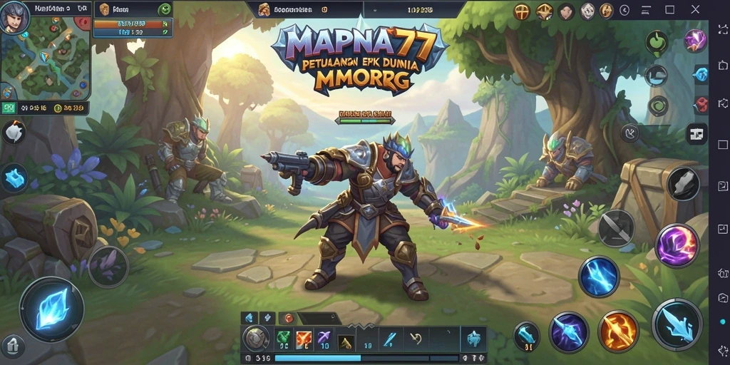 Tangkapan layar gameplay MAPNA777 yang menampilkan pertarungan epik.