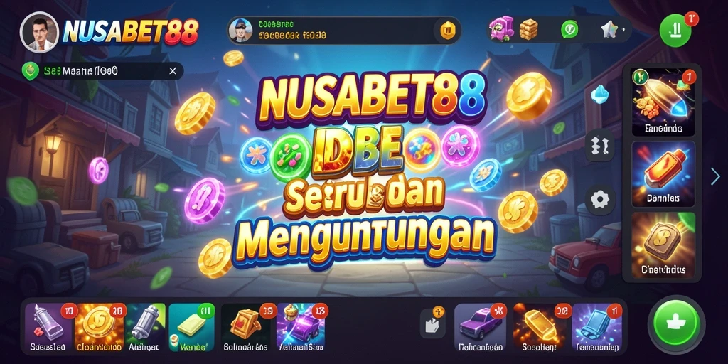 Tampilan menarik dari gameplay NUSABET88 yang santai.