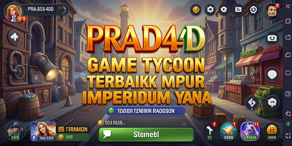 Tangkapan layar gameplay <strong>PRADA4D</strong> yang menunjukkan proses manajemen bisnis.