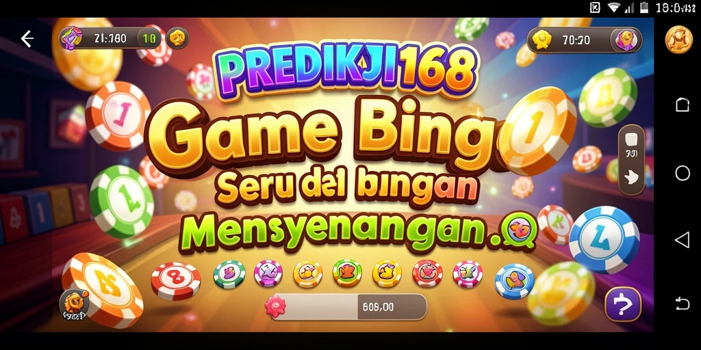 Screenshot gameplay Bingo PREDIKSI168 yang menarik dan interaktif.