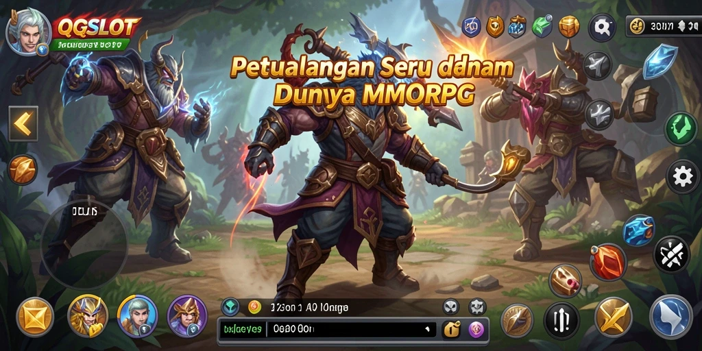 Tangkapan layar utama QQSLOT menunjukkan petualangan seru dalam permainan MMORPG.