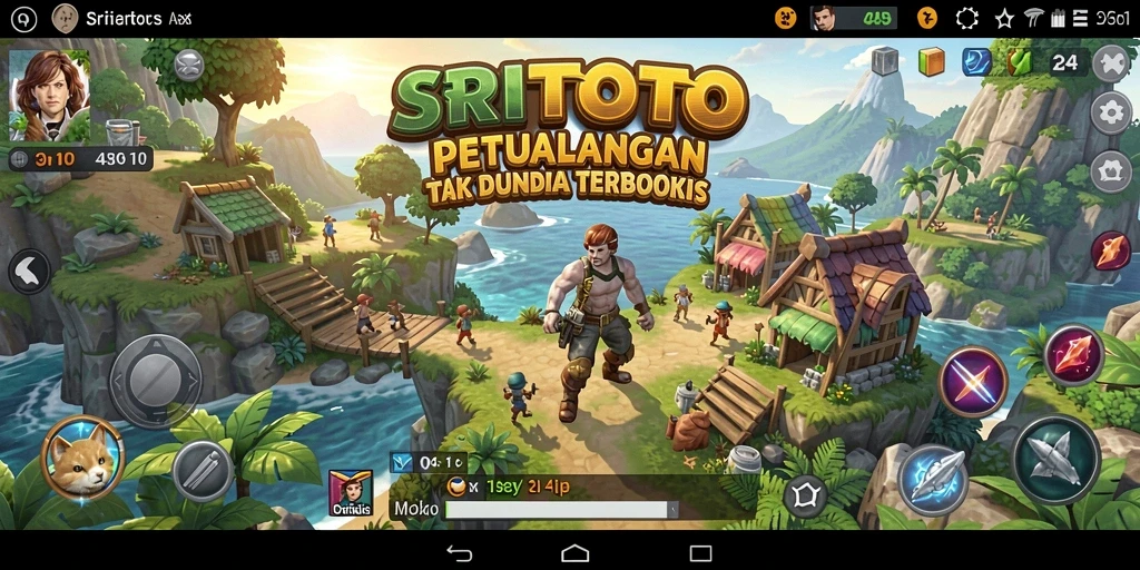 Screenshot gameplay yang menampilkan eksplorasi dunia terbuka di SRITOTO.
