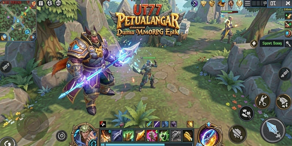 Screenshot gameplay UT77 menampilkan aksi seru dalam dunia MMORPG.