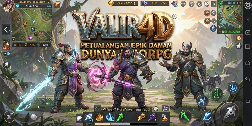Screenshot utama VALIR4D menampilkan aksi mendebarkan dalam gameplay MMORPG.