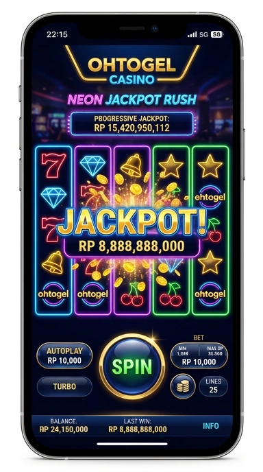 Menu navigasi sederhana di dalam aplikasi ohtogel.